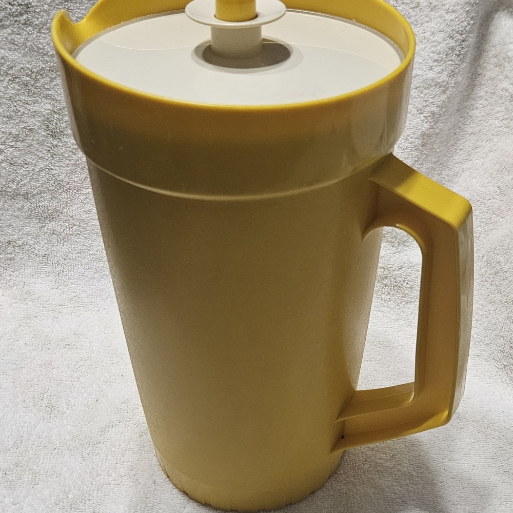 Yellow Tupperware Pitcher